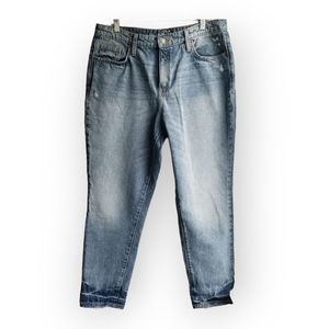 Universal Thread High Rise Straight Leg Denim Blue Jean's Size 12/31 Women's